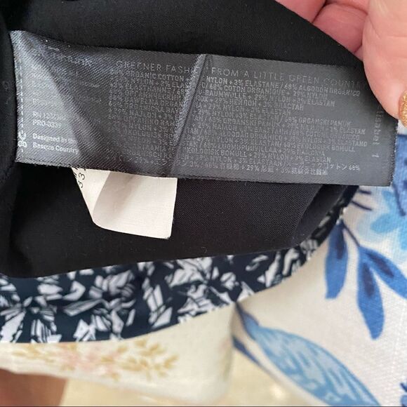 Skunkfunk Organic Cotton Fair Trade Sleeveless Black and White Dress XS - Picture 7 of 8